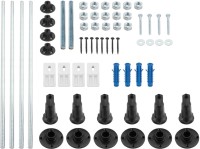 Акриловая ванна Berges Lumbo 050004 150x75 см, пристенная, белая, с каркасом