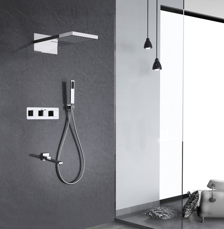 Душевой комплект Abber Daheim AF8253 С ВНУТРЕННЕЙ ЧАСТЬЮ, хром