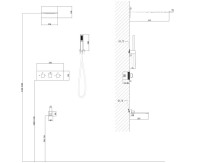 Душевой комплект Abber Daheim AF8253 С ВНУТРЕННЕЙ ЧАСТЬЮ, хром