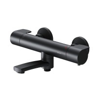 Термостатический смеситель AM.PM X-Joy F85A50022 для ванны с душем, черный Термостатический смеситель AM.PM X-Joy F85A50022 для ванны с душем, черный