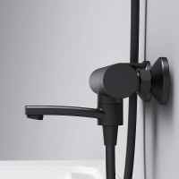 Термостатический смеситель AM.PM X-Joy F85A50022 для ванны с душем, черный Термостатический смеситель AM.PM X-Joy F85A50022 для ванны с душем, черный