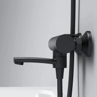 Термостатический смеситель AM.PM X-Joy F85A50022 для ванны с душем, черный