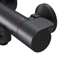 Термостатический смеситель AM.PM X-Joy F85A50022 для ванны с душем, черный