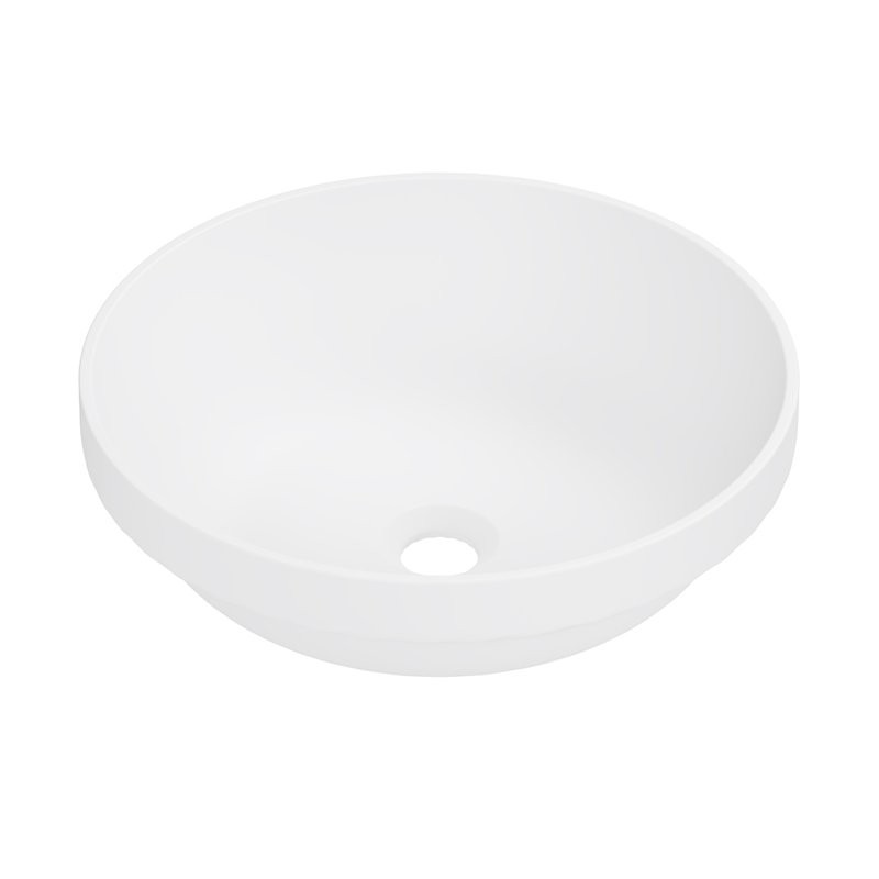 Накладная раковина Belux Джаз 41 матовая белая, круглая