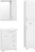 Шкаф пенал для ванной Style Line Олеандр-2 36 Люкс, белый