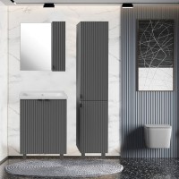 Тумба с раковиной ASB-Mebel Дора 60 серая