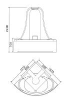Акриловая ванна Gemy G9069 O