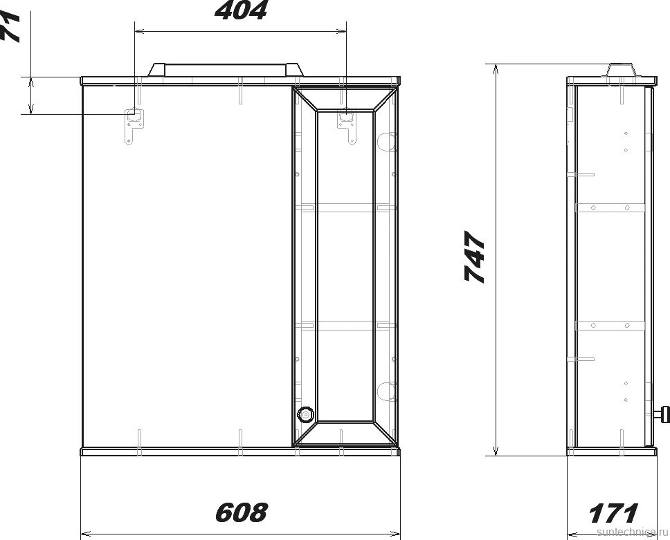 Мебель для ванной комнаты SanStar Бриз 65