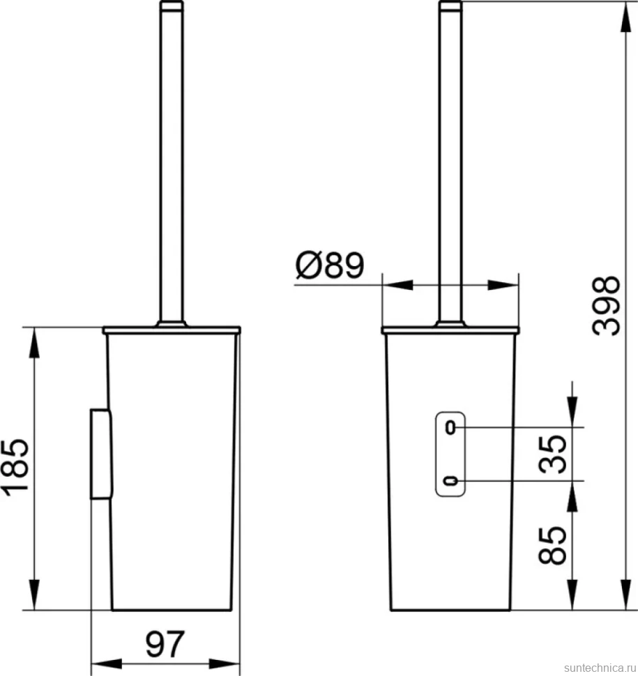 Ершик Keuco Collection Moll 12764 белый