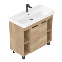 Тумба под раковину без столешницы Onika Легран 90 напольная, дуб галифакс