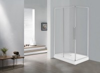 Душевой уголок Esbano Surf ESS-108PS-C 100х80 см, профиль хром, стекло прозрачное