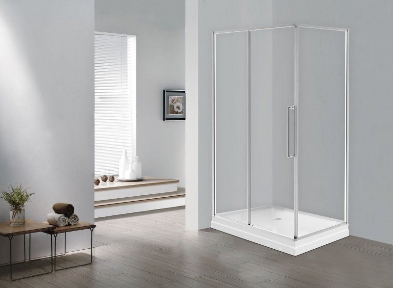 Душевой уголок Esbano Surf ESS-108PS-C 100х80 см, профиль хром, стекло прозрачное