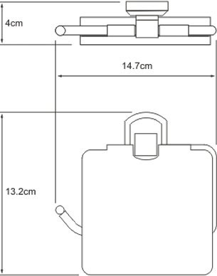 Держатель туалетной бумаги Wasserkraft Oder K-3025