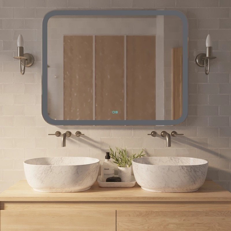 Зеркало Mixline Стив-2 100 с подсветкой, двойной подогрев