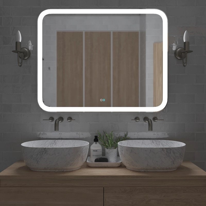 Зеркало Mixline Стив-2 100 с подсветкой, двойной подогрев