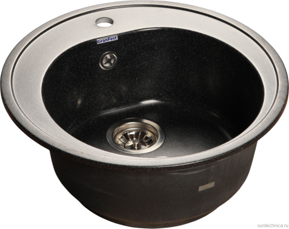 Мойка кухонная GranFest Rondo GF-R510 черная