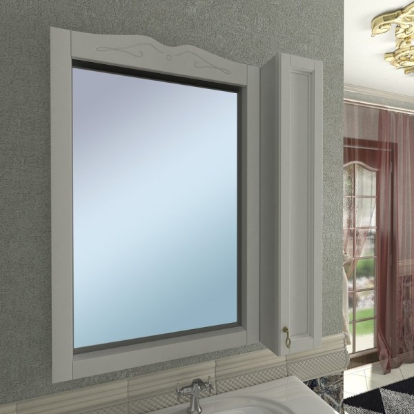 Зеркало-шкаф Orange Классик 85 молочное