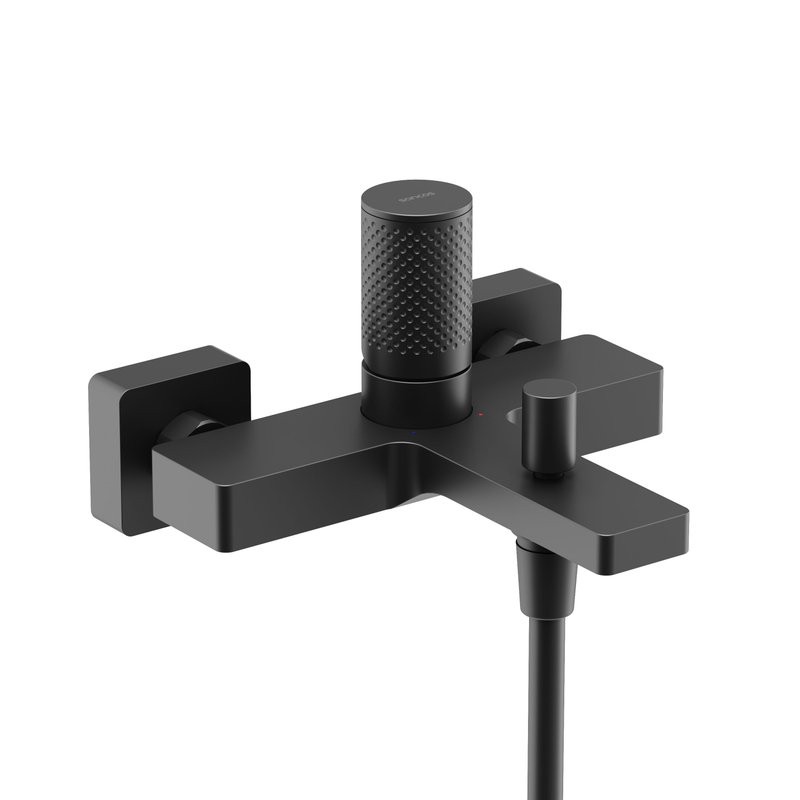 Смеситель для ванны и душа Sancos Nexus, черный матовый, SC9014MB