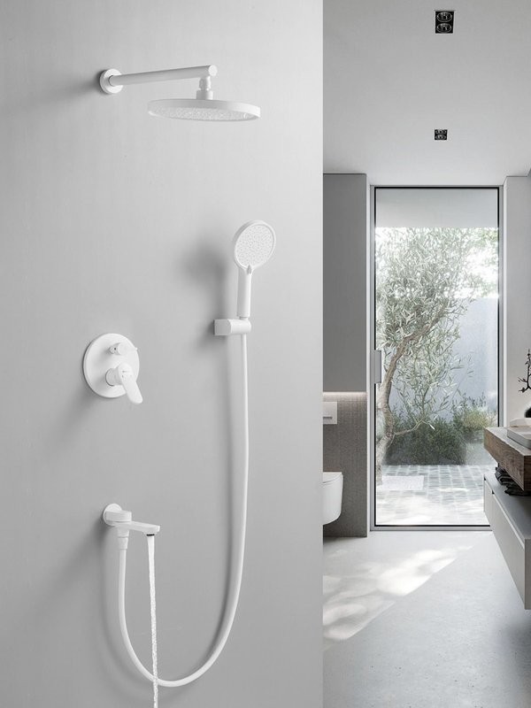 Душевая система встраиваемая Shevanik S4335C, белый