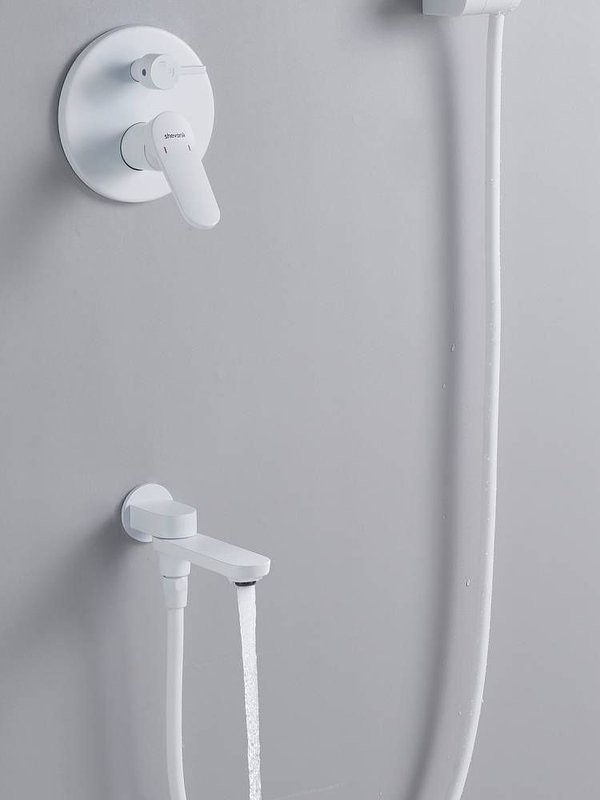 Душевая система встраиваемая Shevanik S4335C, белый