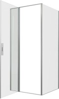 Душевой уголок Allen Brau Priority 90x90, профиль серебро браш, стекло прозрачное