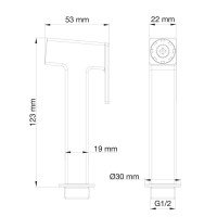 Гигиенический душ Wonzon & Woghand WW-88PQ02-MB черный матовый