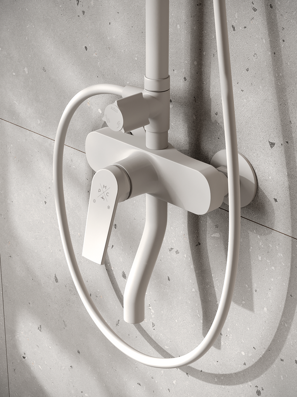 Душевая стойка РМС PL7 PL7-009DK белый