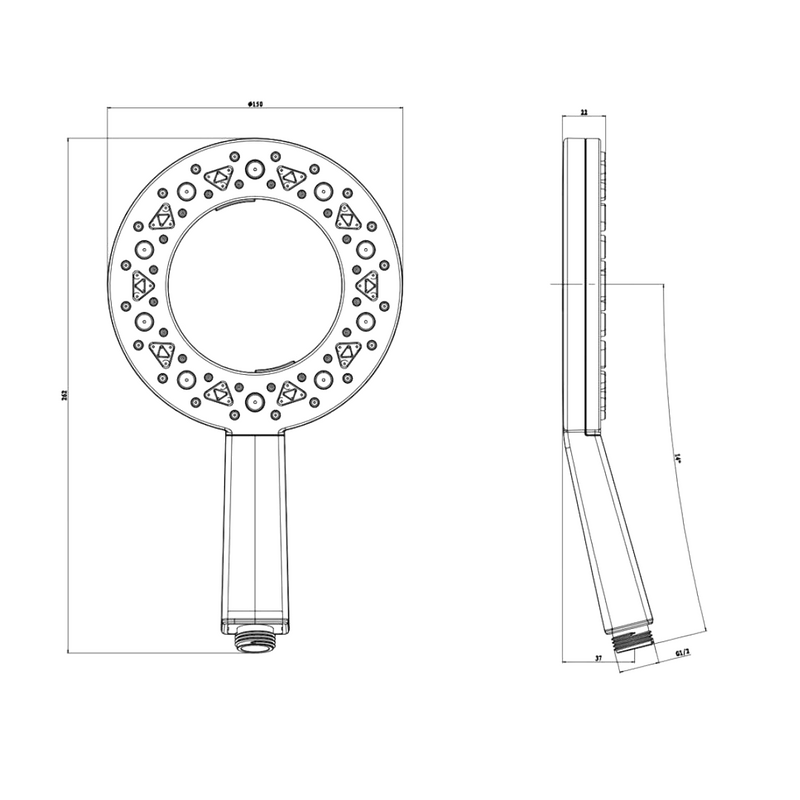 Душевая лейка Olive'S D187 хром
