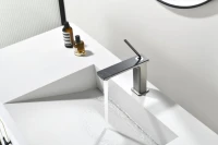 Смеситель для раковины Black&White Gravity 7105GM gun metal