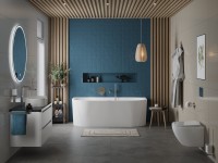 Акриловая ванна BelBagno Uno BB713 170x80 см, пристенная, белая матовая, на ножках, со сливом-переливом, с донным клапаном