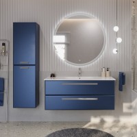Тумба с раковиной Cezares Eco Cer 120 ручки серые, sapfiro