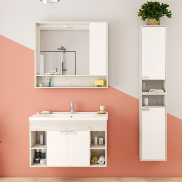 Мебель для ванной комнаты AQUATON Флай 100 дуб крафт