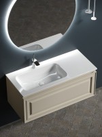 Тумба с раковиной Sancos Very 100 L beige soft