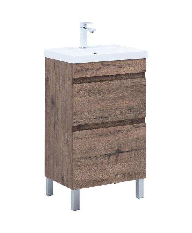 Мебель для ванной комнаты Aquanet Нота new 50 напольная, дуб веллингтон табак