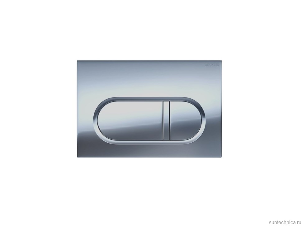 Кнопка смыва для унитаза AQUATEK KDI-0000044 АБС-пластик, цвет матовый хром