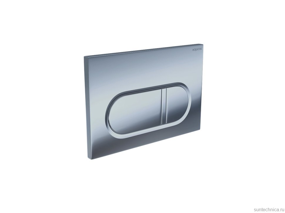 Кнопка смыва для унитаза AQUATEK KDI-0000044 АБС-пластик, цвет матовый хром