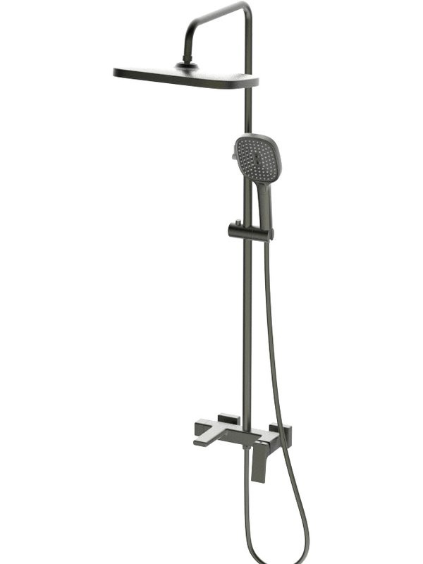 Душевая стойка Haiba HB24831-3 оружейная сталь