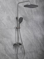 Душевая стойка Haiba HB24831-3 оружейная сталь