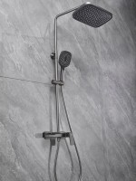 Душевая стойка Haiba HB24831-3 оружейная сталь