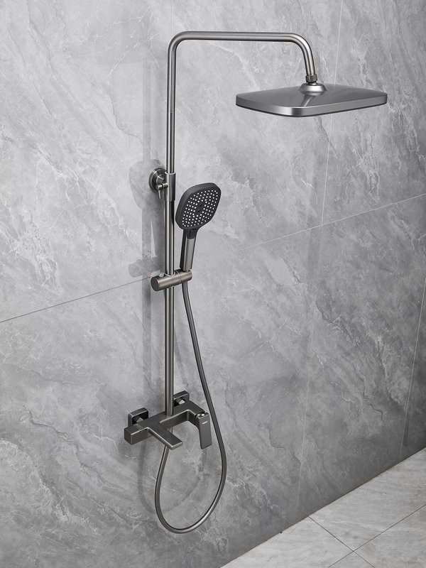 Душевая стойка Haiba HB24831-3 оружейная сталь