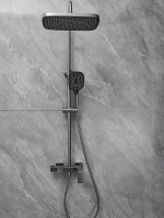 Душевая стойка Haiba HB24831-3 оружейная сталь