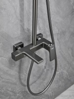 Душевая стойка Haiba HB24831-3 оружейная сталь