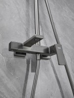 Душевая стойка Haiba HB24831-3 оружейная сталь