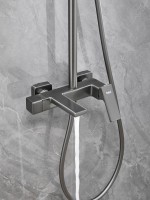 Душевая стойка Haiba HB24831-3 оружейная сталь