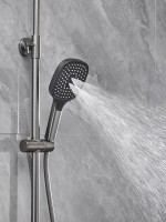 Душевая стойка Haiba HB24831-3 оружейная сталь