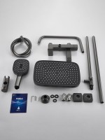 Душевая стойка Haiba HB24831-3 оружейная сталь