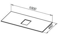 Мебель для ванной комнаты Allen Brau Infinity 100 1+1, подвесная, антрацит матовый, столешница бежевая