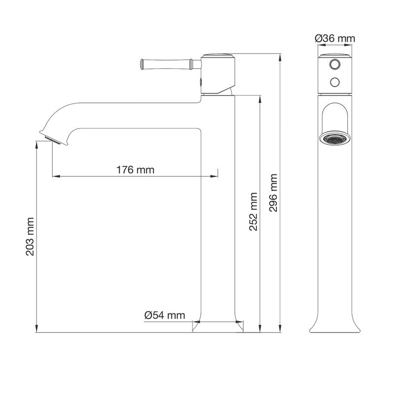 Смеситель для раковины Wonzon & Woghand Tor WW-88019073-RG розовое золото