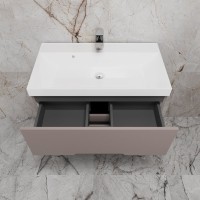 Тумба с раковиной Style Line Матис 80 напольная, тайп темный