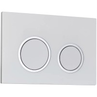 Кнопка смыва для унитаза Veconi Flush V11 пластик, цвет белый глянец Кнопка смыва для унитаза Veconi Flush V11 пластик, цвет белый глянец